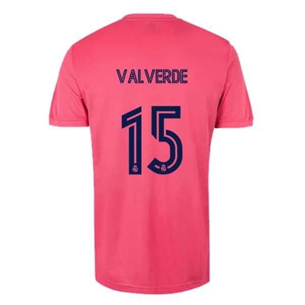 Maillot Football Real Madrid Exterieur NO.15 Valverde 2020-21 Rose